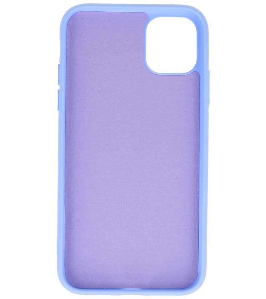 Estuche de TPU de color de moda de 2.0 mm para iPhone 11 Pro Púrpura