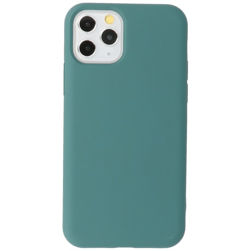 Coque en TPU Couleur Mode 2.0mm pour iPhone 11 Pro Vert Foncé