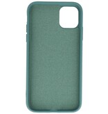 Funda de TPU de color de moda de 2,0 mm para iPhone 11 Pro verde oscuro