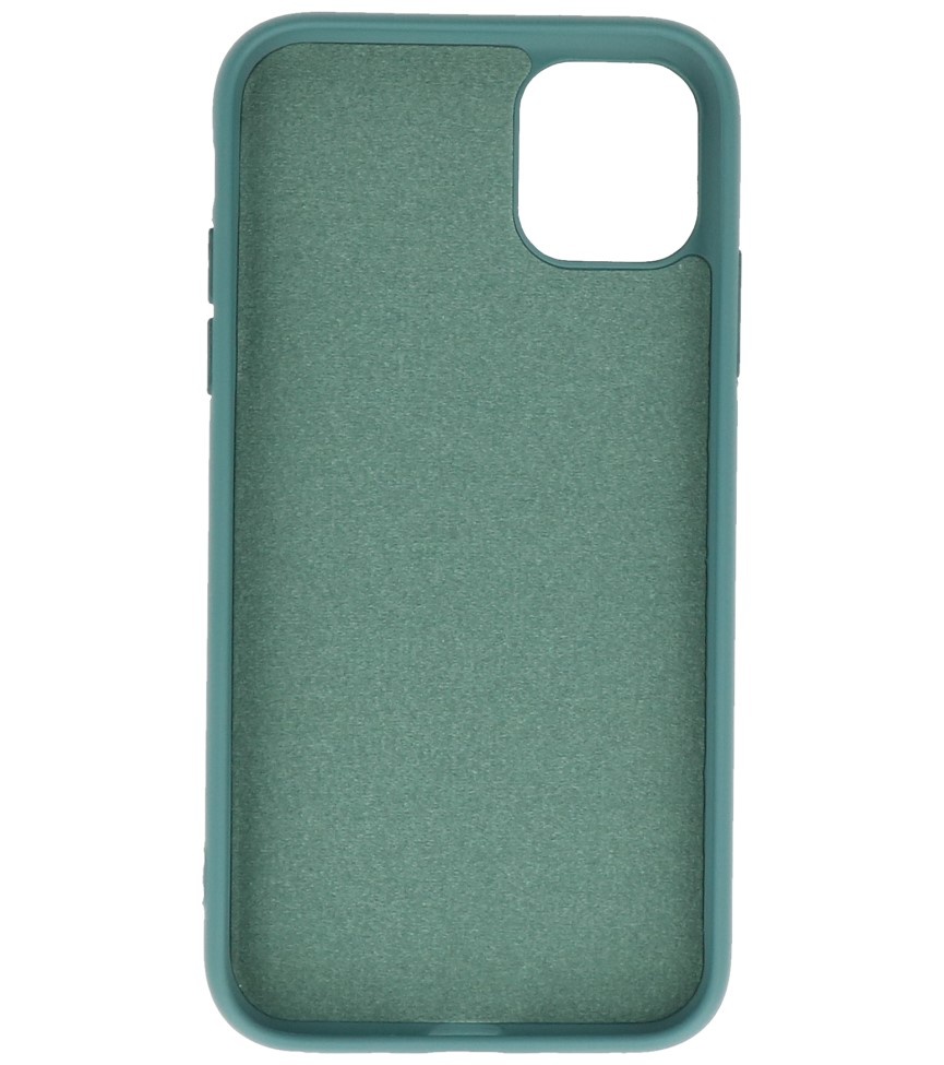 2,0 mm Fashion Color TPU Case für iPhone 11 Pro Dunkelgrün