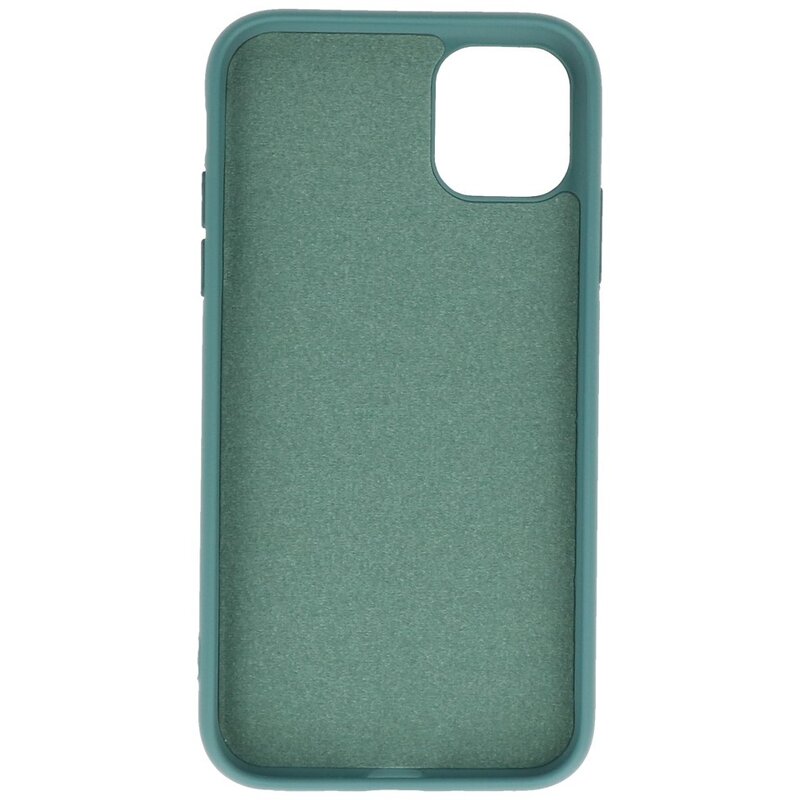 2.0mm Fashion Color TPU Hoesje voor iPhone 11 Pro Donker Groen