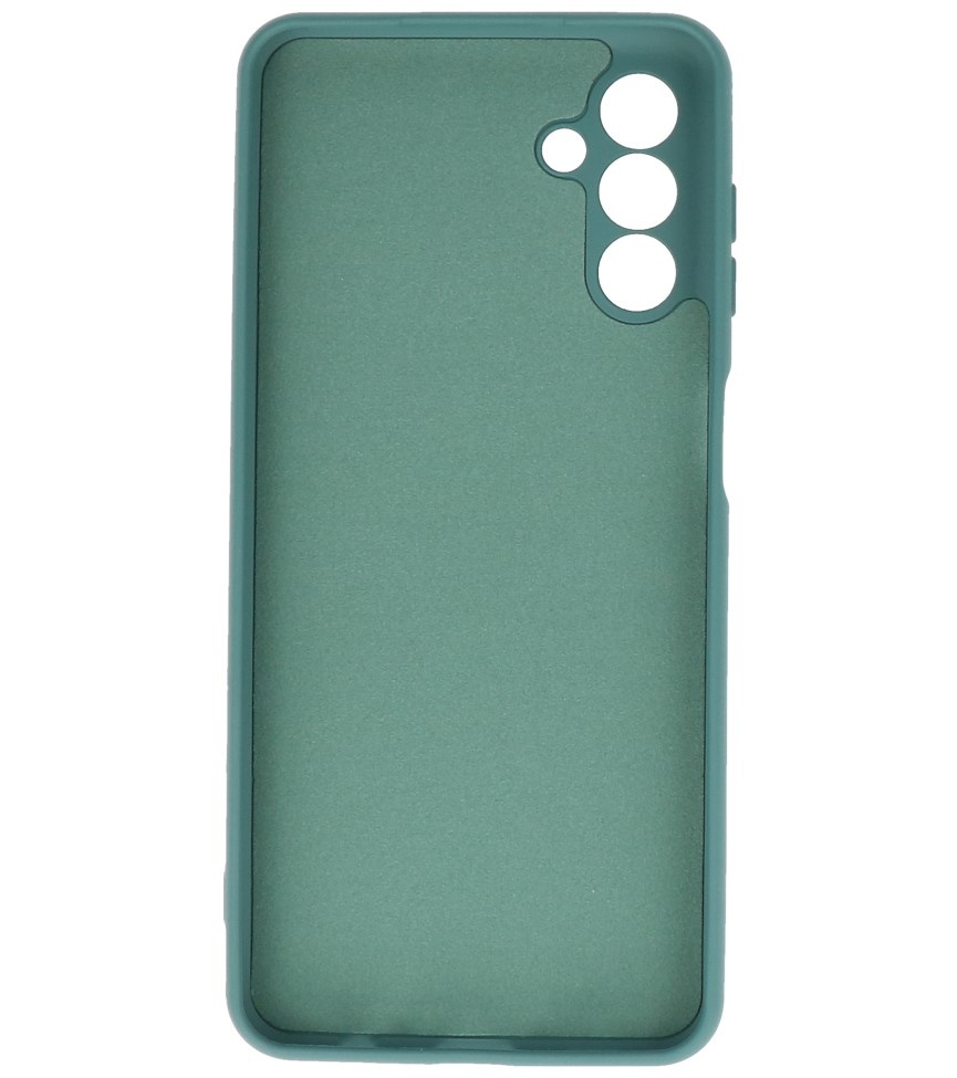 Coque en TPU Couleur Mode 2.0mm pour Samsung Galaxy A13 5G Vert Foncé