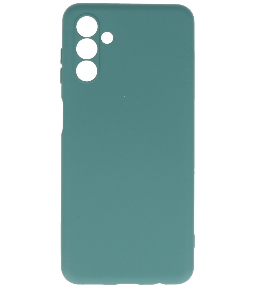 Coque en TPU Couleur Mode 2.0mm pour Samsung Galaxy A13 5G Vert Foncé