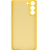 Coque en TPU Couleur Mode 2.0mm pour Samsung Galaxy S22 Jaune