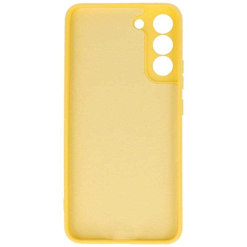 Funda de TPU de color de moda de 2,0 mm para Samsung Galaxy S22 amarillo