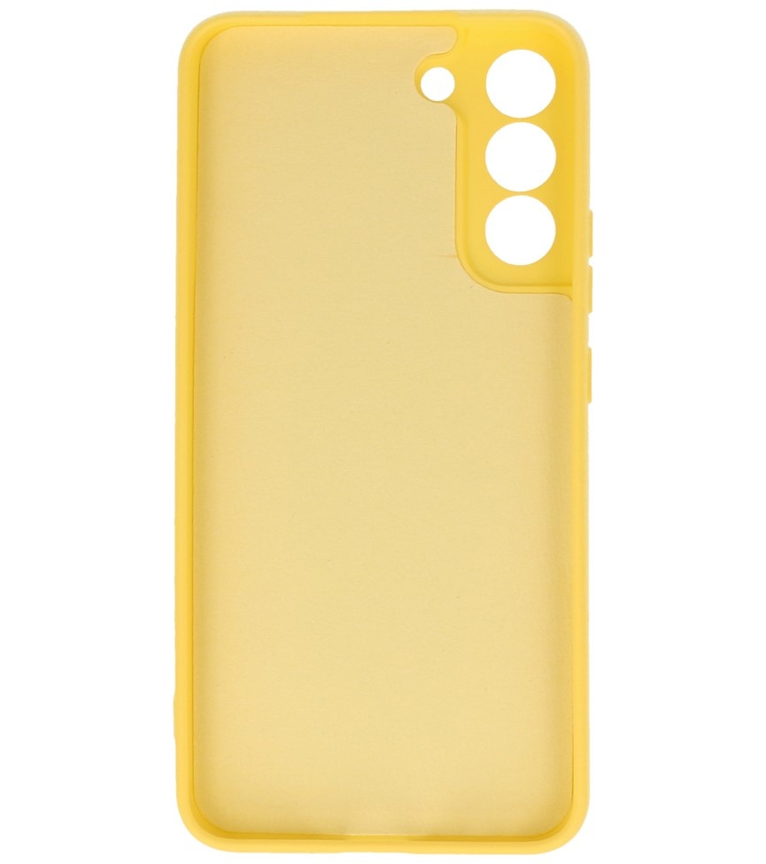 Coque en TPU Couleur Mode 2.0mm pour Samsung Galaxy S22 Jaune