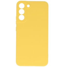 Coque en TPU Couleur Mode 2.0mm pour Samsung Galaxy S22 Jaune