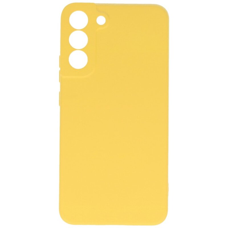 Funda de TPU de color de moda de 2,0 mm para Samsung Galaxy S22 amarillo