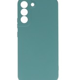 Coque en TPU Couleur Mode 2.0mm pour Samsung Galaxy S22 Vert Foncé
