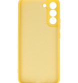 Coque en TPU Couleur Mode 2.0mm pour Samsung Galaxy S22 Plus Jaune