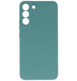 Coque en TPU Couleur Mode 2.0mm pour Samsung Galaxy S22 Plus Vert Foncé