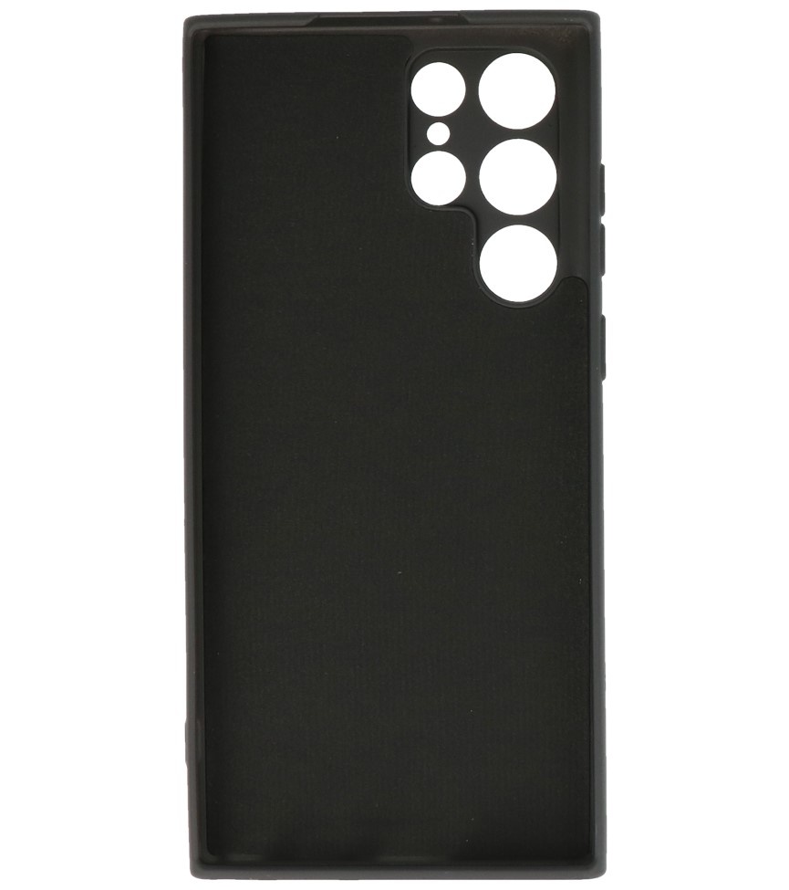 2.0mm Fashion Color TPU Hoesje voor Samsung Galaxy S22 Ultra Zwart