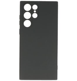 2.0mm Fashion Color TPU Hoesje voor Samsung Galaxy S22 Ultra Zwart