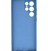Coque en TPU Couleur Mode 2.0mm pour Samsung Galaxy S22 Ultra Bleu Marine