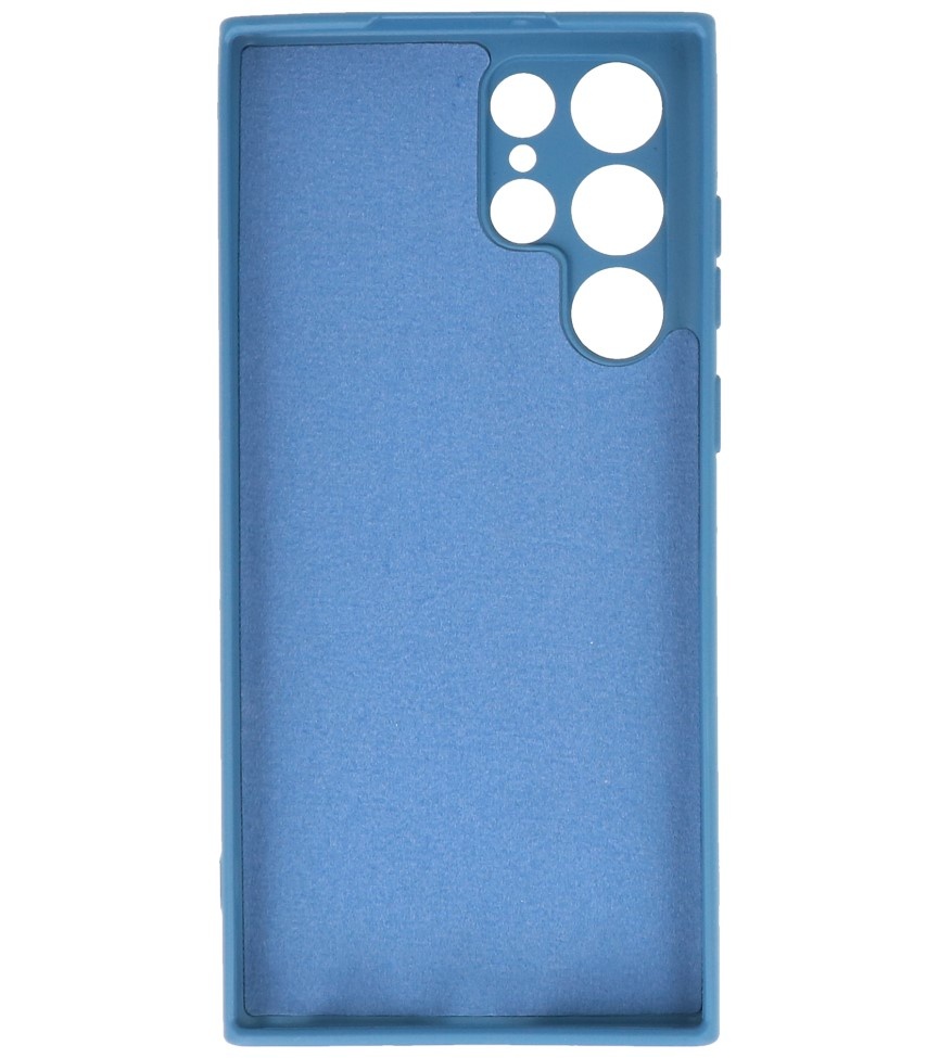 2.0mm Fashion Color TPU Hoesje voor Samsung Galaxy S22 Ultra Navy