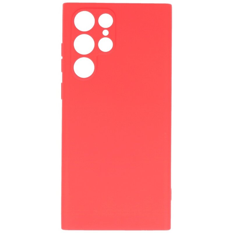 Estuche de TPU de color de moda de 2.0 mm para Samsung Galaxy S22 Ultra Red