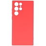 2.0mm Fashion Color TPU Hoesje voor Samsung Galaxy S22 Ultra Rood