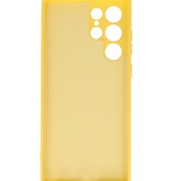 Funda de TPU de color de moda de 2,0 mm para Samsung Galaxy S22 ultra amarillo