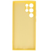 2,0 mm Fashion Color TPU Hülle für Samsung Galaxy S22 Ultra Gelb
