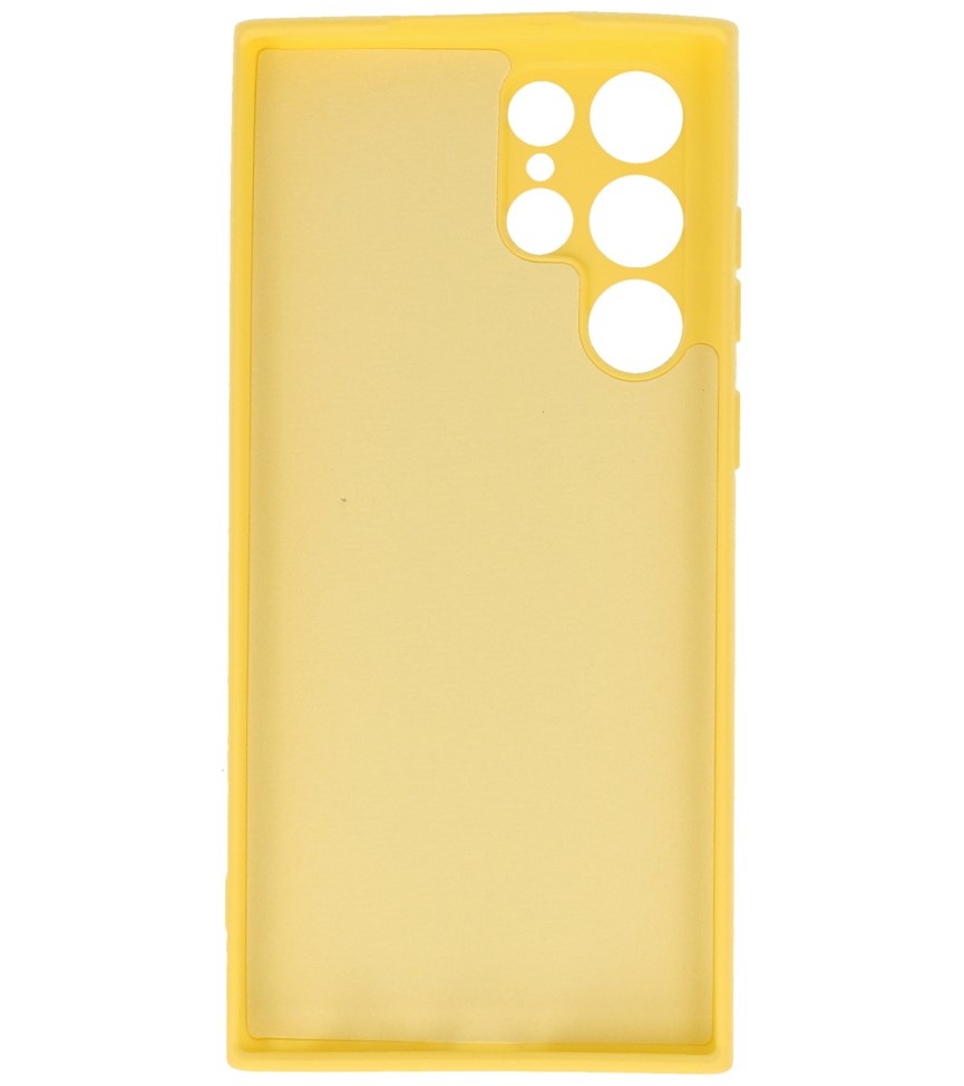 Custodia in TPU Fashion Color da 2,0 mm per Samsung Galaxy S22 giallo ultra