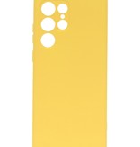 Funda de TPU de color de moda de 2,0 mm para Samsung Galaxy S22 ultra amarillo