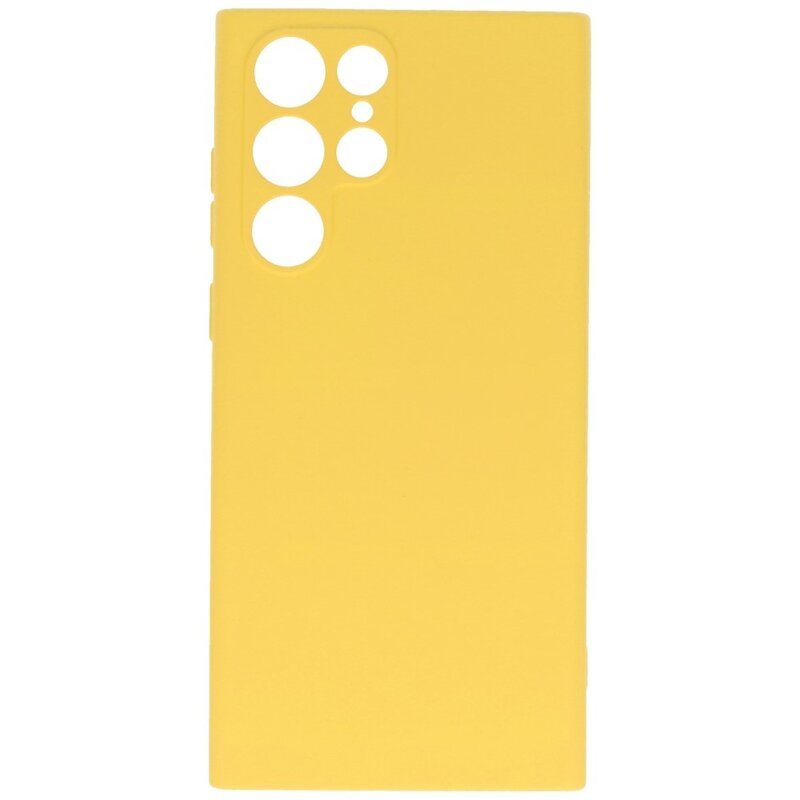 Custodia in TPU Fashion Color da 2,0 mm per Samsung Galaxy S22 giallo ultra