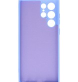 Coque en TPU Couleur Mode 2.0mm pour Samsung Galaxy S22 Ultra Violet