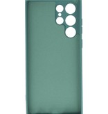 2,0 mm Fashion Color TPU Hülle für Samsung Galaxy S22 Ultra Dunkelgrün