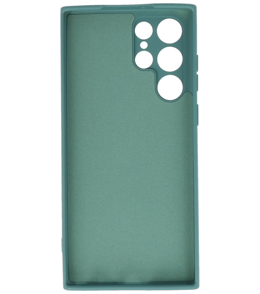 2.0mm Fashion Color TPU Case for Samsung Galaxy S22 Ultra Dark Green