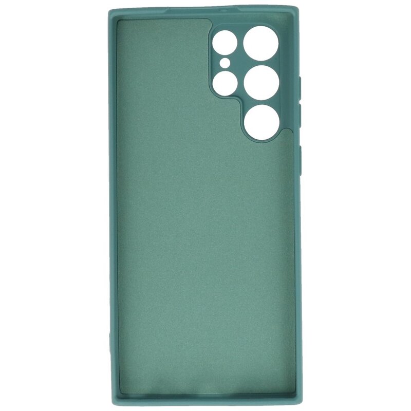 Estuche de TPU de color de moda de 2.0 mm para Samsung Galaxy S22 Ultra Dark Green