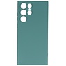 2,0 mm Fashion Color TPU-cover til Samsung Galaxy S22 Ultra Dark Green