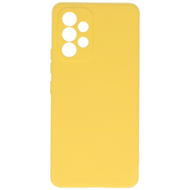 Fashion Color TPU Hülle Samsung Galaxy A33 5G Gelb