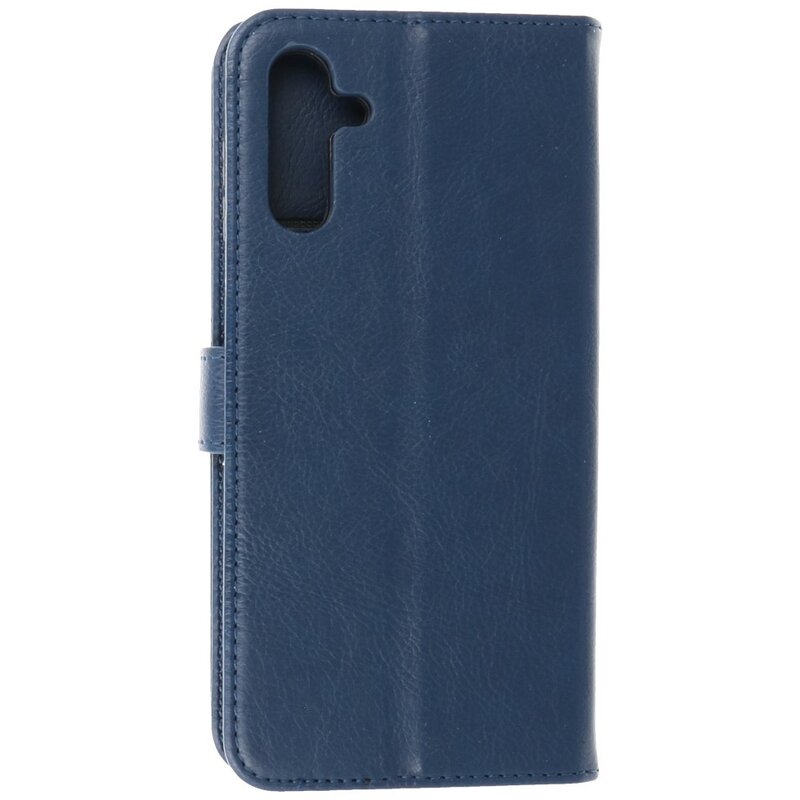 Bookstyle Wallet Cases Coque pour Samsung Galaxy A13 5G Bleu Marine