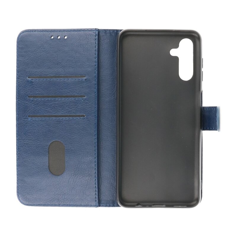 Bookstyle Wallet Cases Coque pour Samsung Galaxy A13 5G Bleu Marine