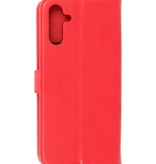 Bookstyle Wallet Cases Funda para Samsung Galaxy A13 5G Rojo
