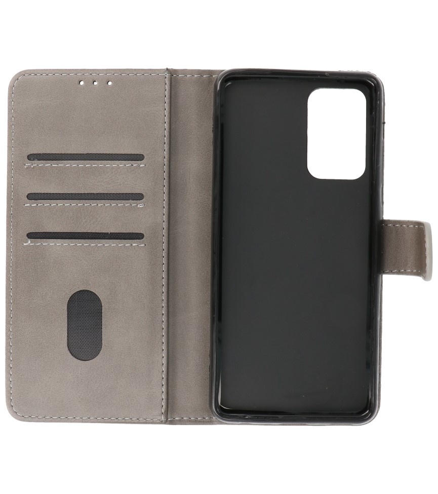 Bookstyle Wallet Cases Coque pour Samsung Galaxy A33 5G Gris