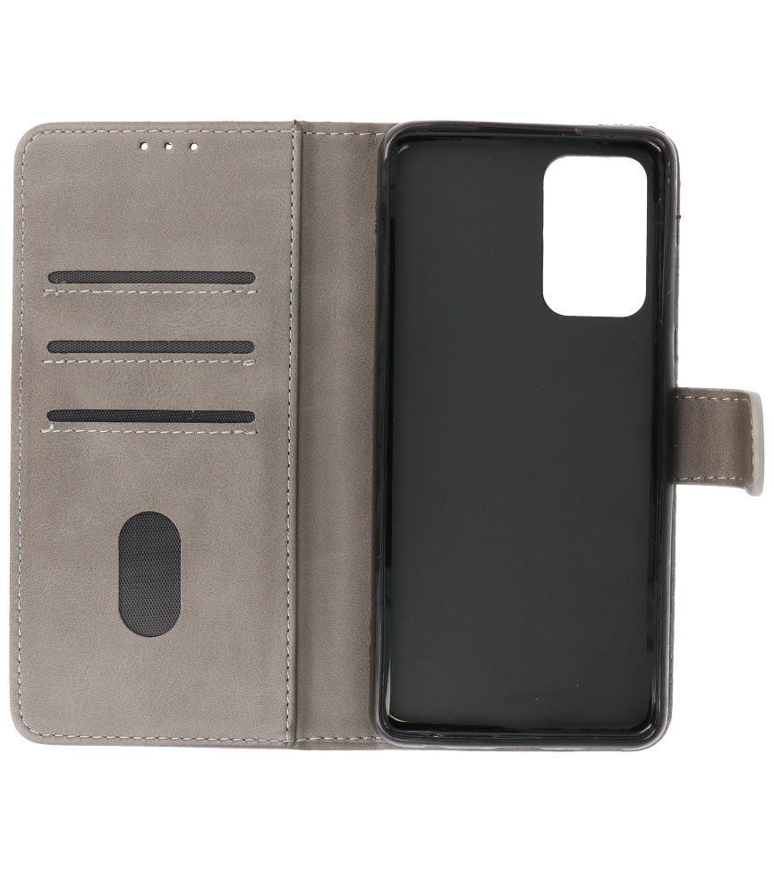 Bookstyle Wallet Cases Hoesje voor Samsung Galaxy A33 5G Grijs