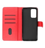 Bookstyle Wallet Cases Coque pour Samsung Galaxy A73 5G Rouge