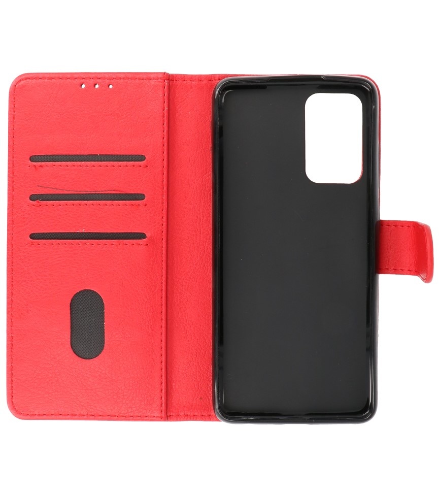 Bookstyle Wallet Cases Funda para Samsung Galaxy A73 5G Rojo