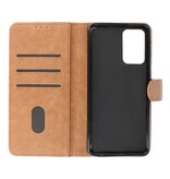 Bookstyle Wallet Cases Coque pour Samsung Galaxy A73 5G Marron