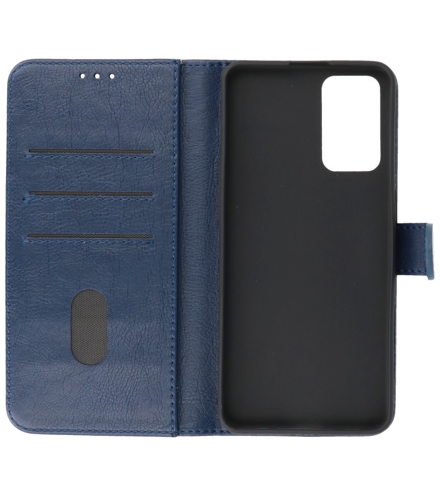 Bookstyle Wallet Cases Funda para Oppo A95 4G - A74 4G Azul marino