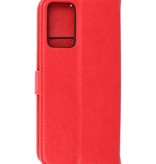 Bookstyle Wallet Cases Hoesje voor Oppo A95 4G - A74 4G Rood