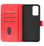 Bookstyle Wallet Cases Cover pour Oppo A95 4G - A74 4G Rouge