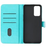 Bookstyle Wallet Cases Cover pour Oppo A95 4G - A74 4G Vert