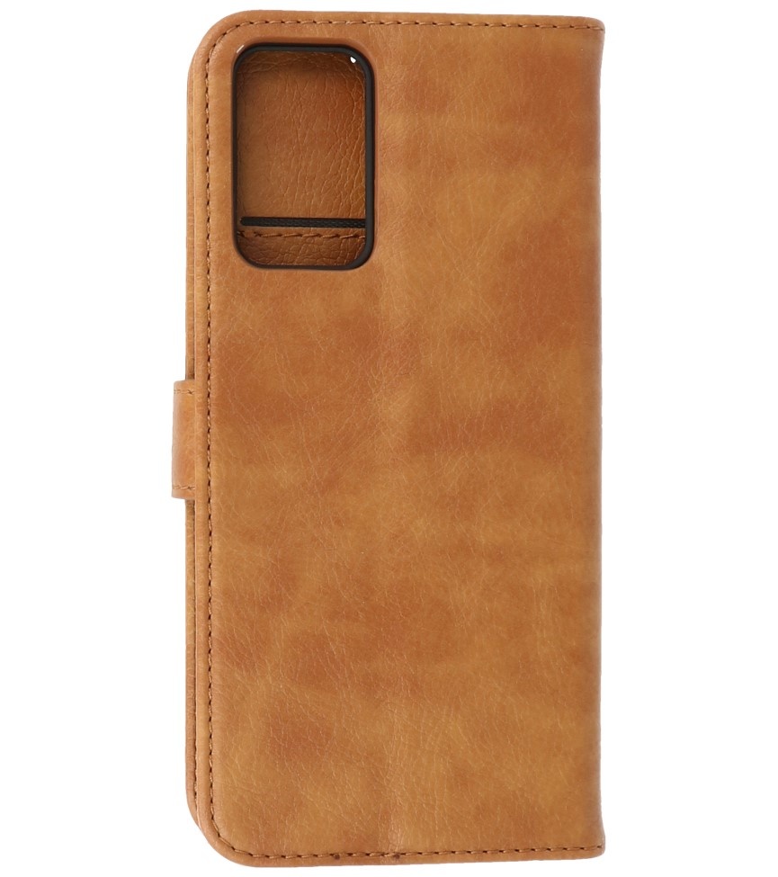 Bogstil tegnebog Cover til Oppo A95 4G - A74 4G Brun