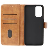 Bookstyle Wallet Cases Cover für Oppo A95 4G - A74 4G Braun
