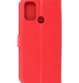 Bookstyle Wallet Cases Cover for Oppo A53s 4G - A53 Red