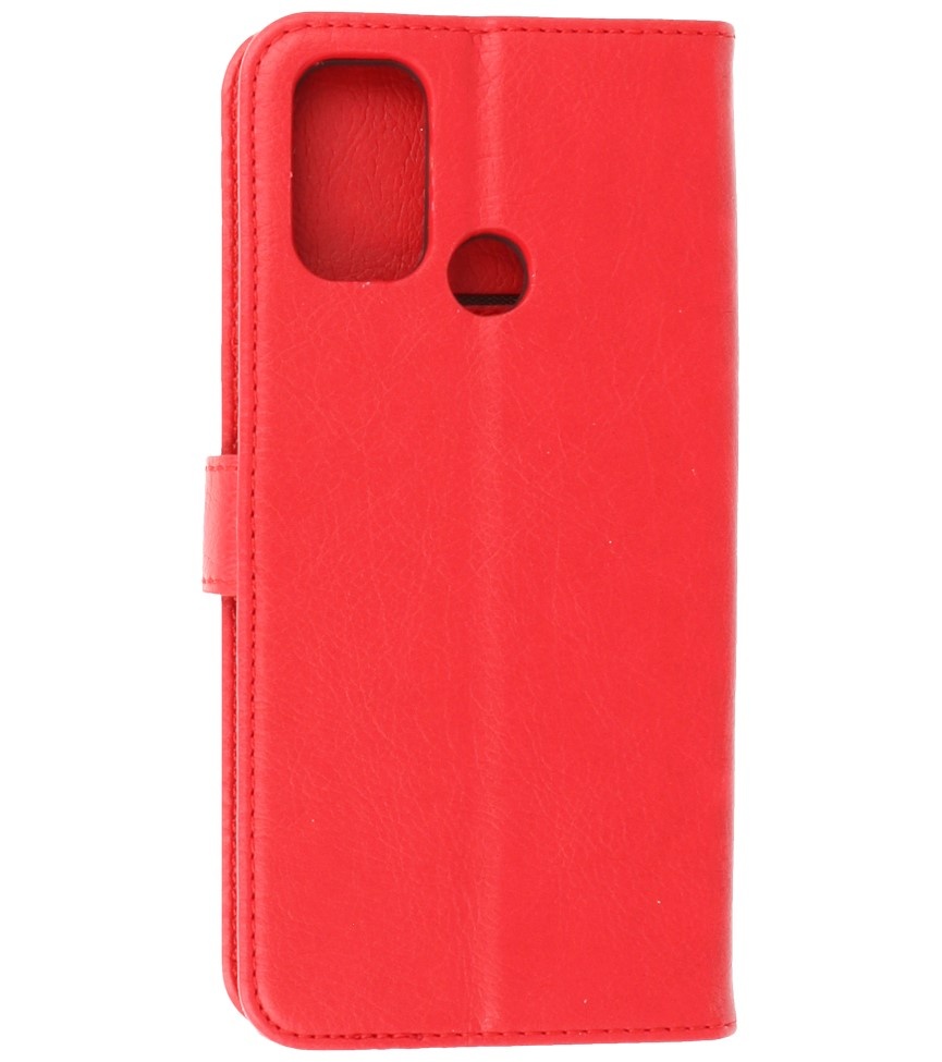 Bookstyle Wallet Cases Cover pour Oppo A53s 4G - A53 Rouge