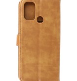 Bogstil tegnebog Cover til Oppo A53s 4G - A53 Brun