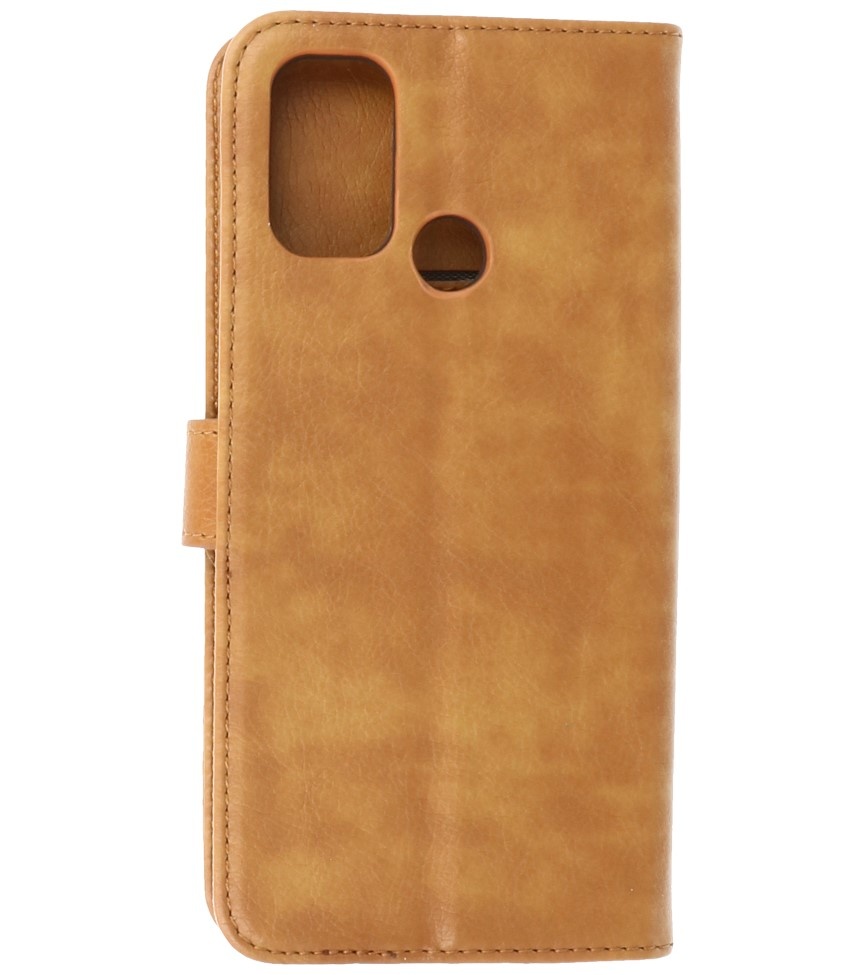 Bookstyle Wallet Cases Cover for Oppo A53s 4G - A53 Brown